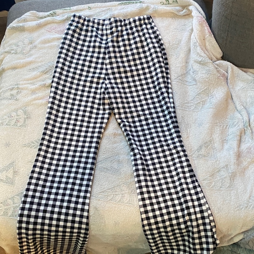 Black and White Checkered Pants